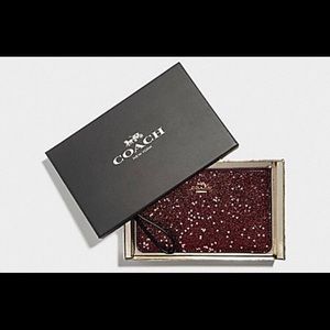 COPY - Coach small heart glitter wristlet